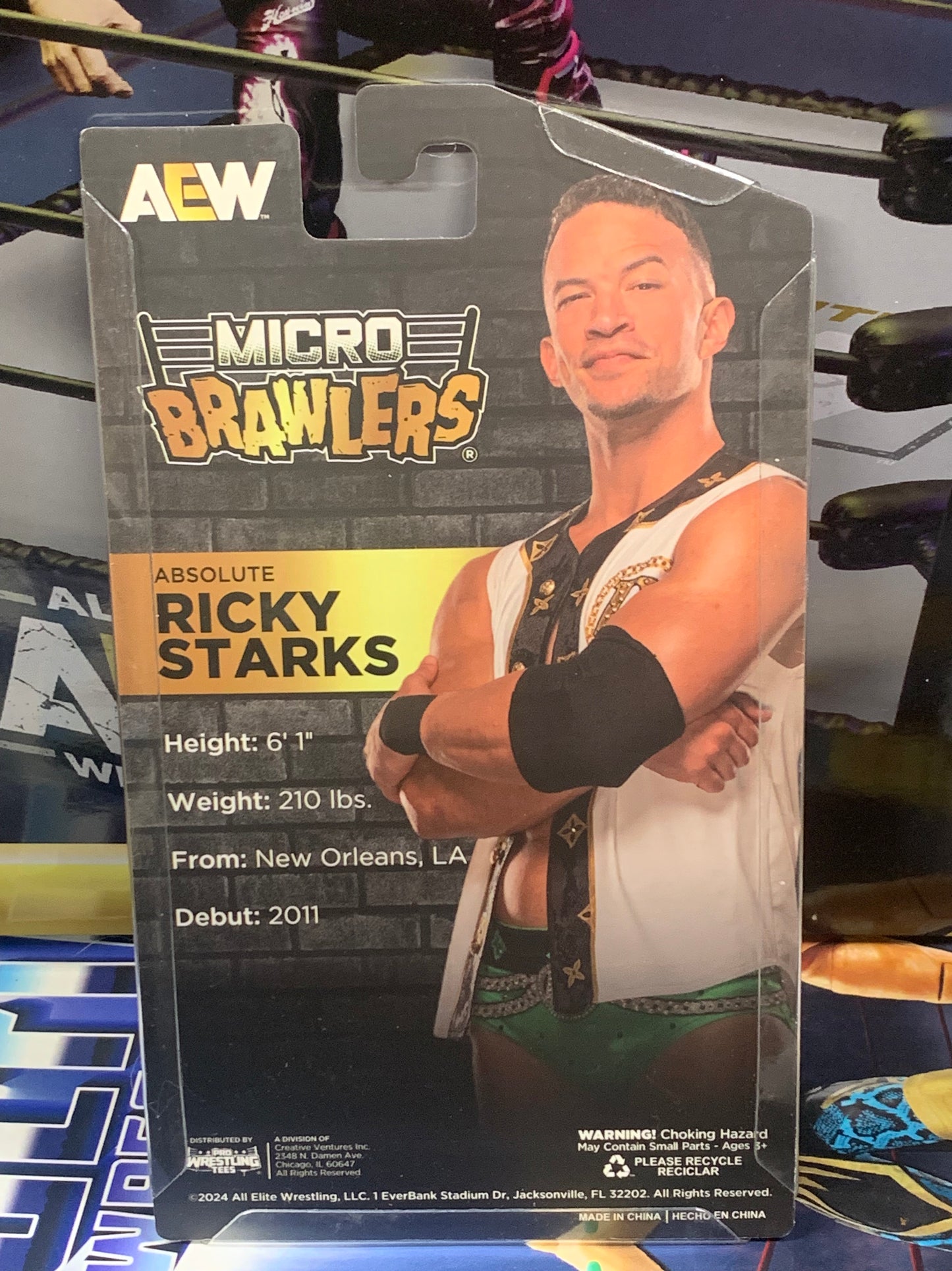 Ricky Starks AEW Micro Brawlers (New in Package)