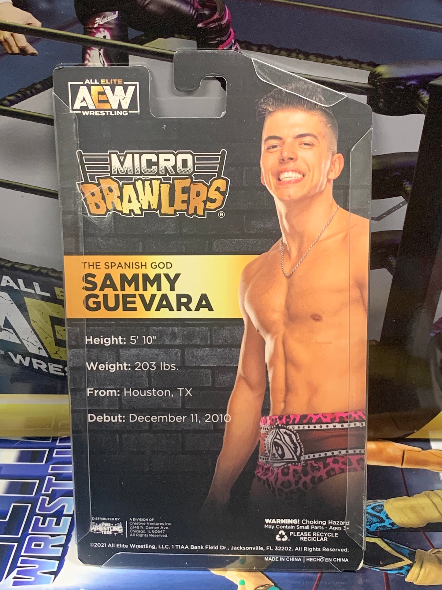 Sammy Guevara AEW Micro Brawlers (New in Package)
