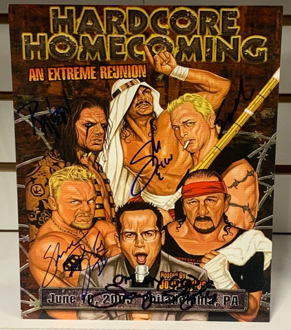 ECW Signed Hardcore Homecoming (5 Signatures) Comes w/COA