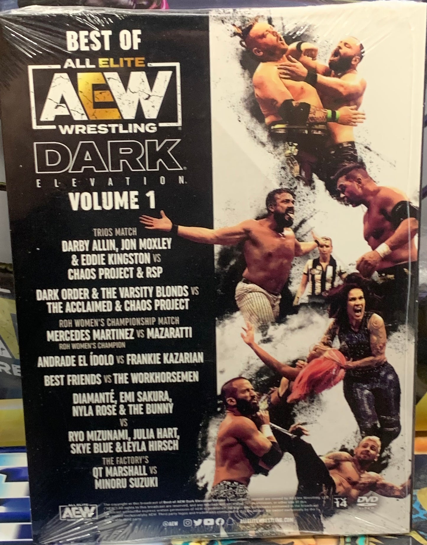 AEW DVD “Dark Elevation Vol. 1” (Sealed) (Darby Allin, Moxley, Dark Order)