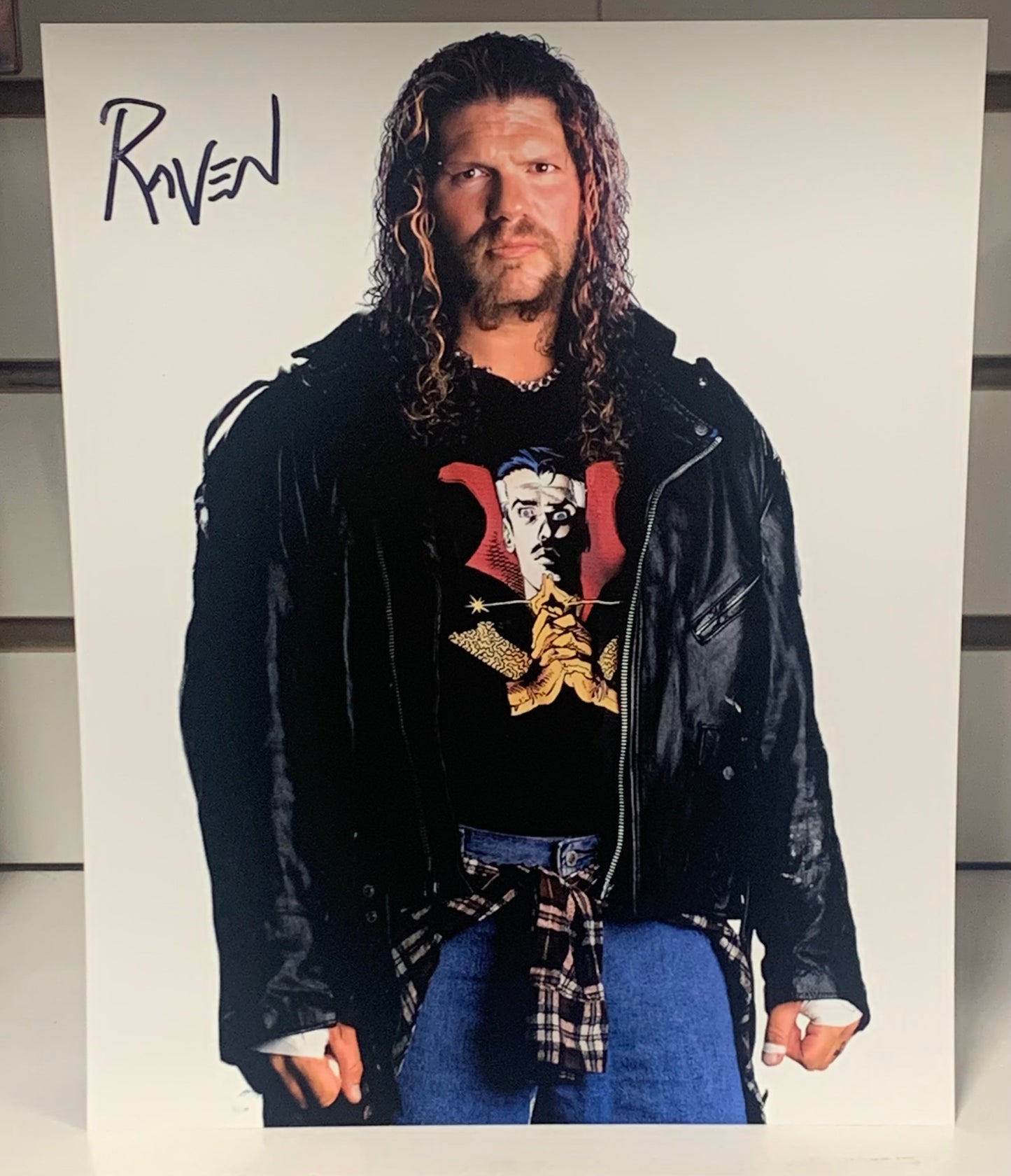 RAVEN Signed Pose 1 Photo COA
