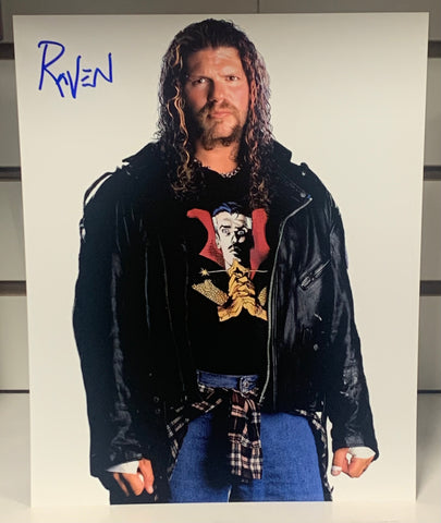 RAVEN Signed 8x10 Color Photo ECW WWE WCW (Comes w/COA)
