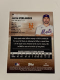 Justin Verlander 2023 Topps Stadium Club Card Mets