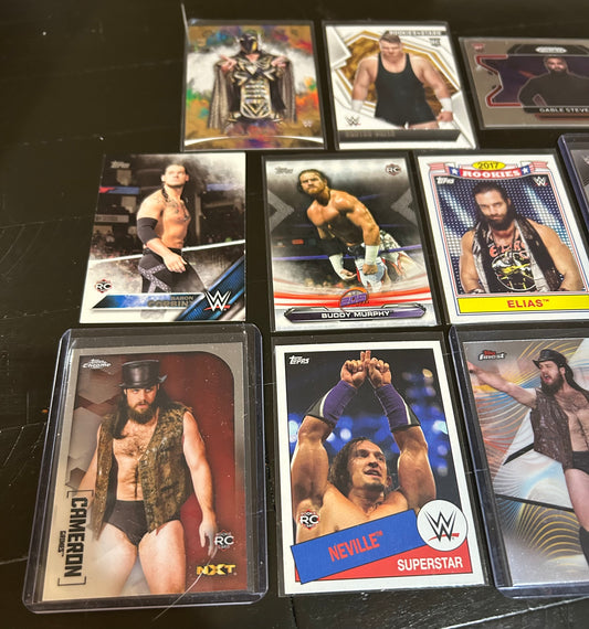 WWE Rookie Card Lot (11 Cards) Corbin, Elias, Omas & much more