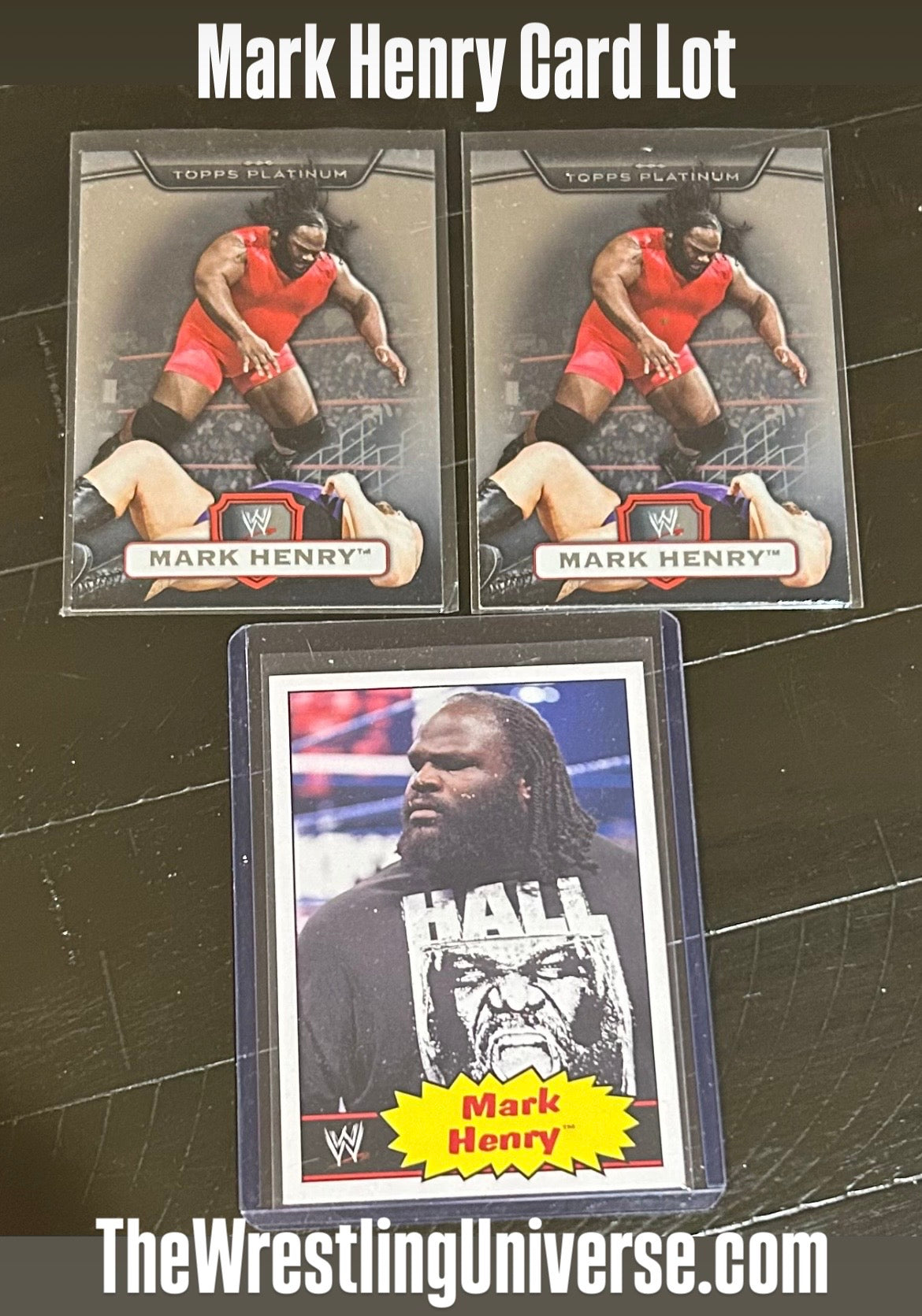 * Mark Henry WWE Card Lot (3 Cards Total)