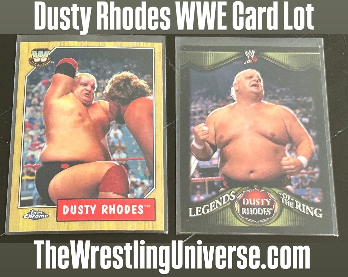 * Dusty Rhodes WWE Hall of Fame Card Lot (2 Different Cards)