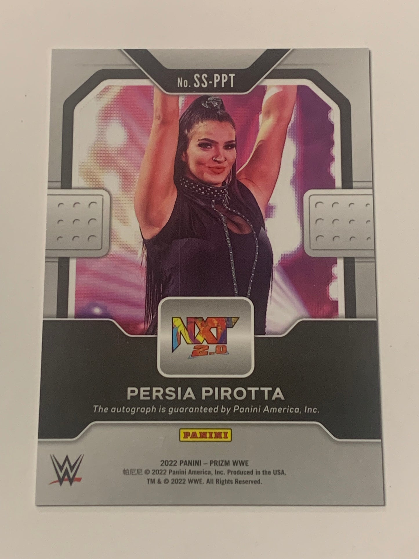 Persia Pirotta (Steph DeLander) 2022 WWE Prizm Sensational Autographed ROOKIE
