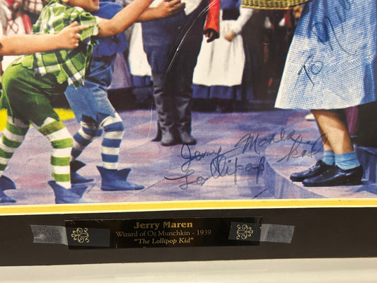 Wizard of Oz Signed by Jerry Maren (Lollipop Kid ) 16x20 (JSA Authenticated)