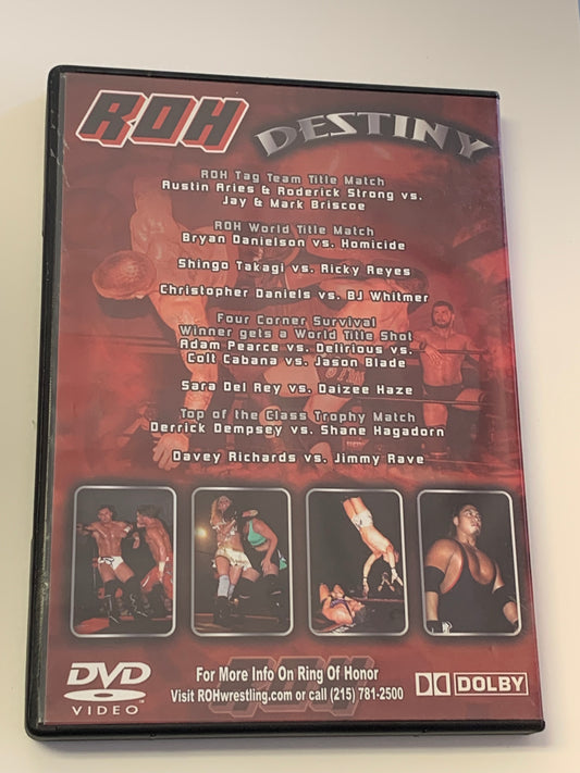 ROH Ring of Honor DVD “Destiny” 6/3/06 Danielson (Signed by Homicide)