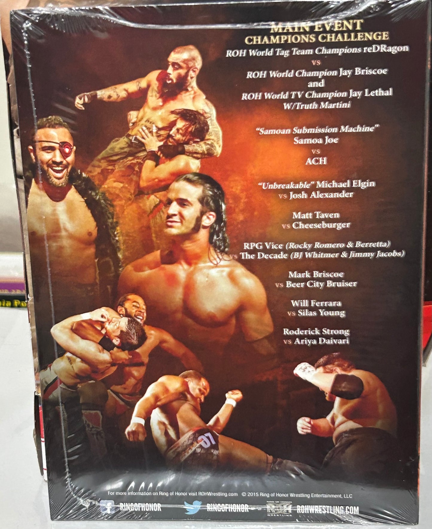 ROH Ring of Honor DVD (Sealed) “Conquest Tour 2015” 3/13/2015 (Samoa Joe, Jay Briscoe)