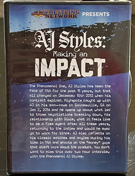 * AJ Styles “Making an Impact” Shoot Interview (Sealed)