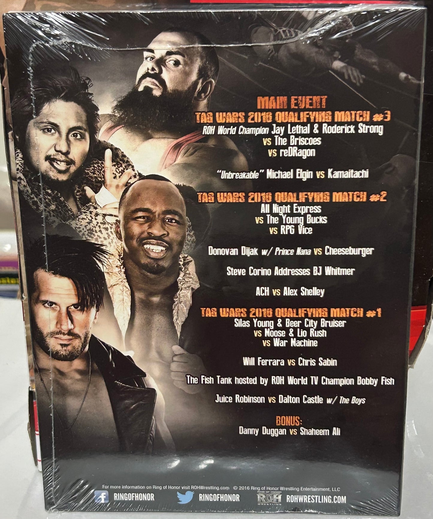 ROH Ring of Honor DVD (Sealed) “Road To Best In The World” 6/11/2016 (Jay Lethal, Strong, Briscoes)