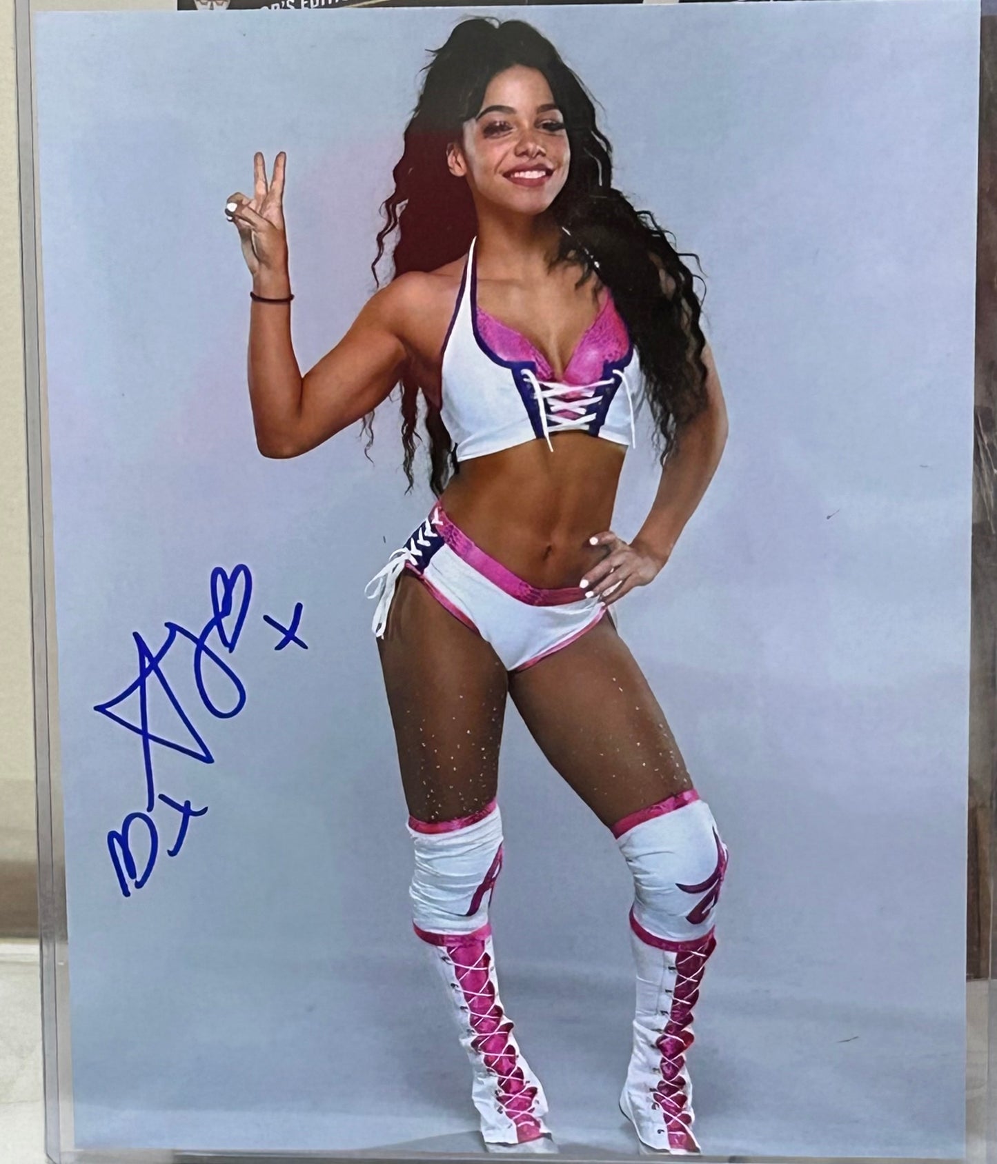 Aleah James Signed NXT WWE 8x10 Color Photo (Comes w/COA)