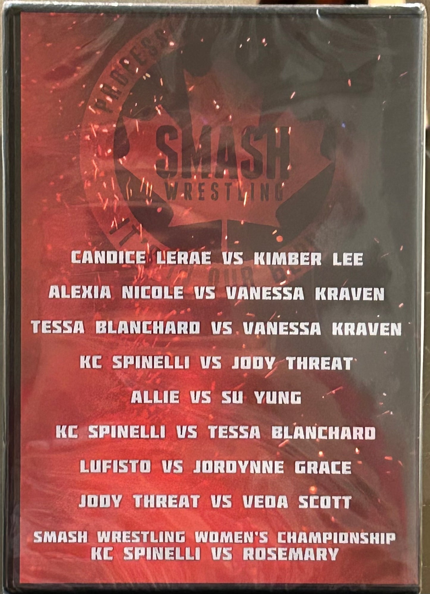 * Smash Wrestling DVD Toronto, Canada (Sealed) Allie, Tessa, Jordynne Grace & so much more
