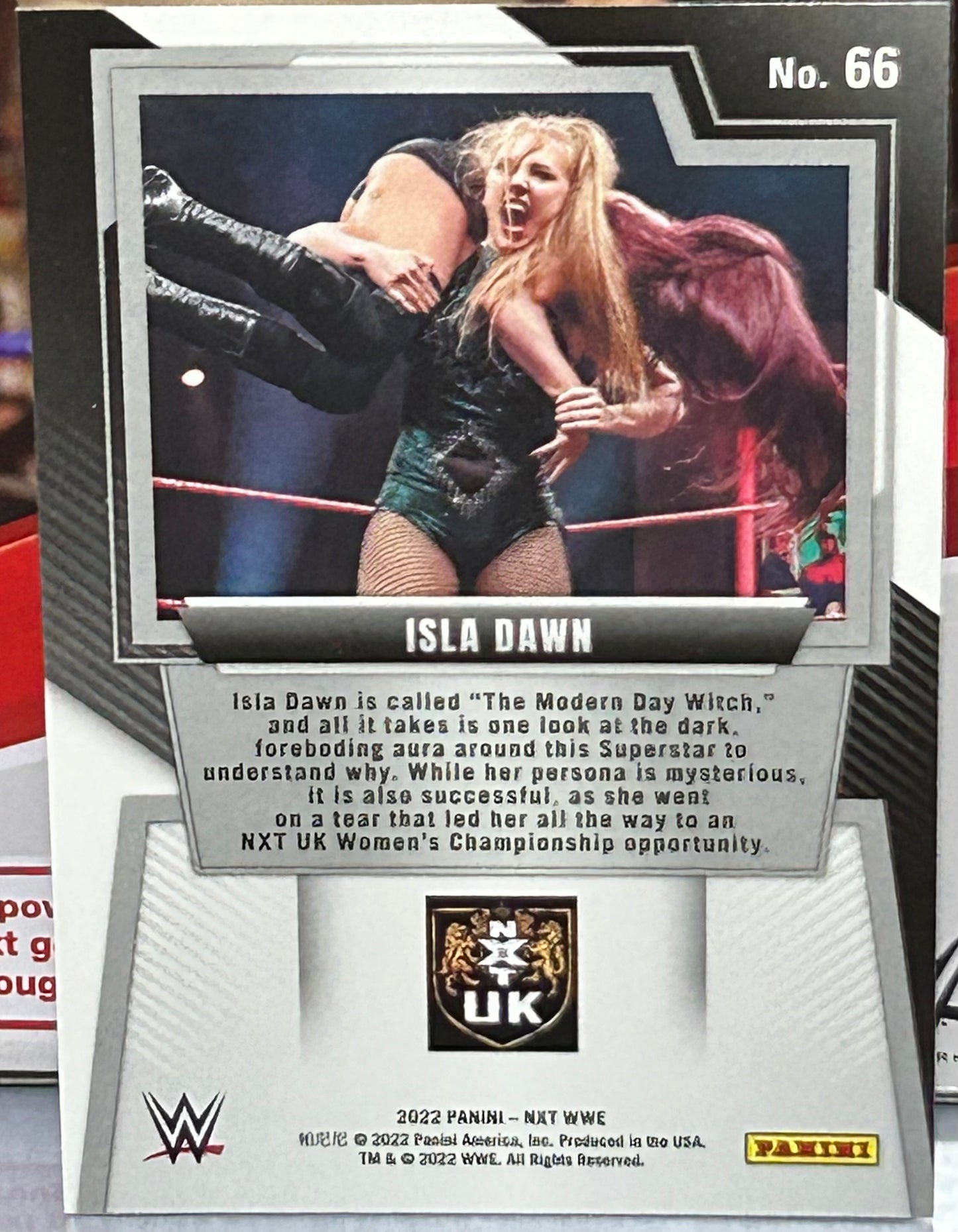 Isla Dawn SIGNED 2022 NXT WWE Panini ROOKIE COA