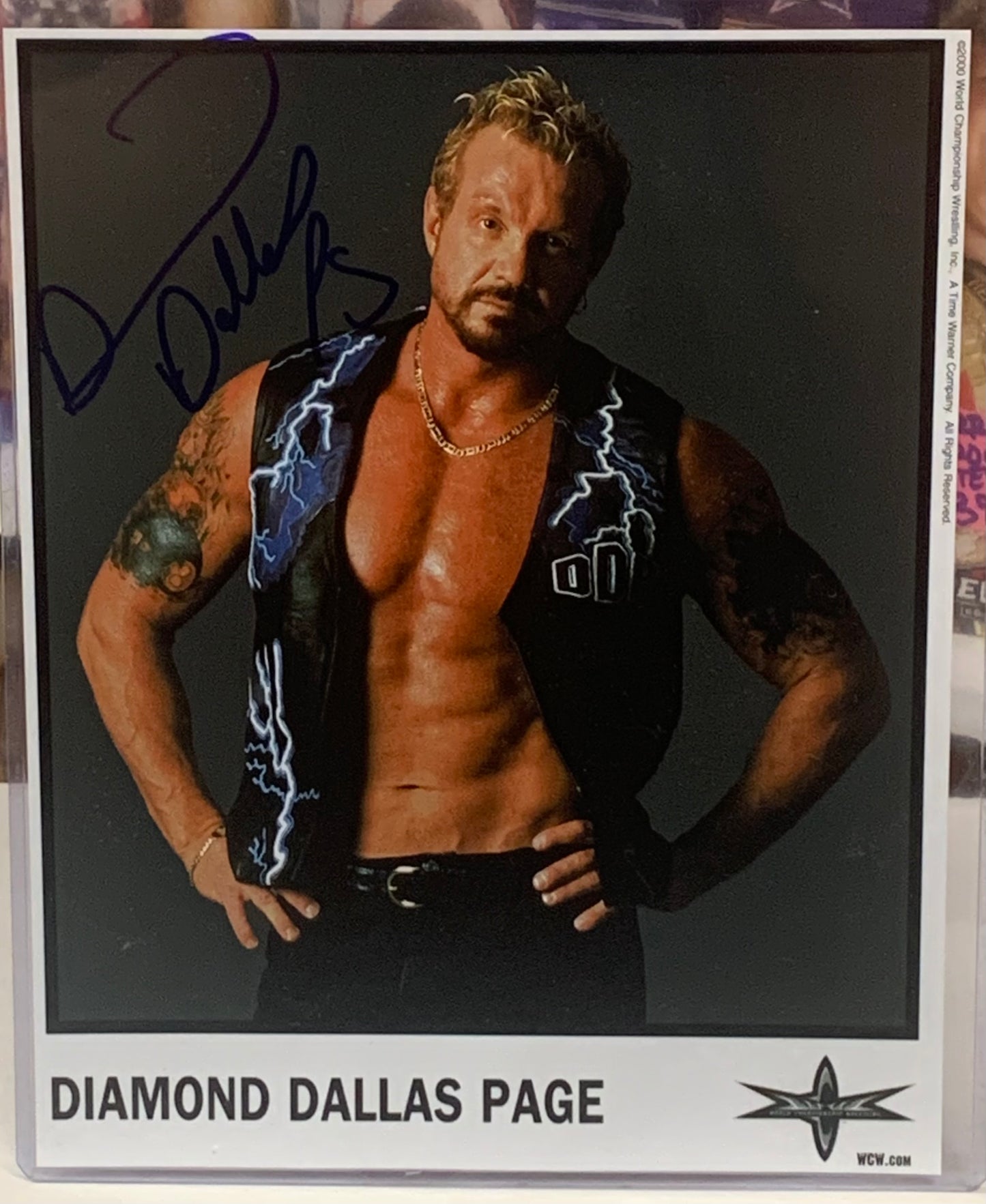 DDP Diamond Dallas Page WWE Signed 8x10 Color Photo COA