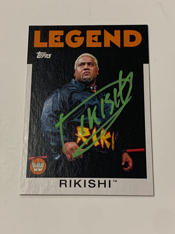 Rikishi Signed WWE 2016 Topps Heritage Card (Comes w/COA)