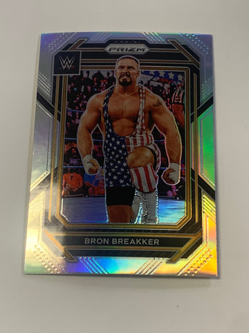 Bron Breakker 2023 WWE Prizm Silver Refractor Card