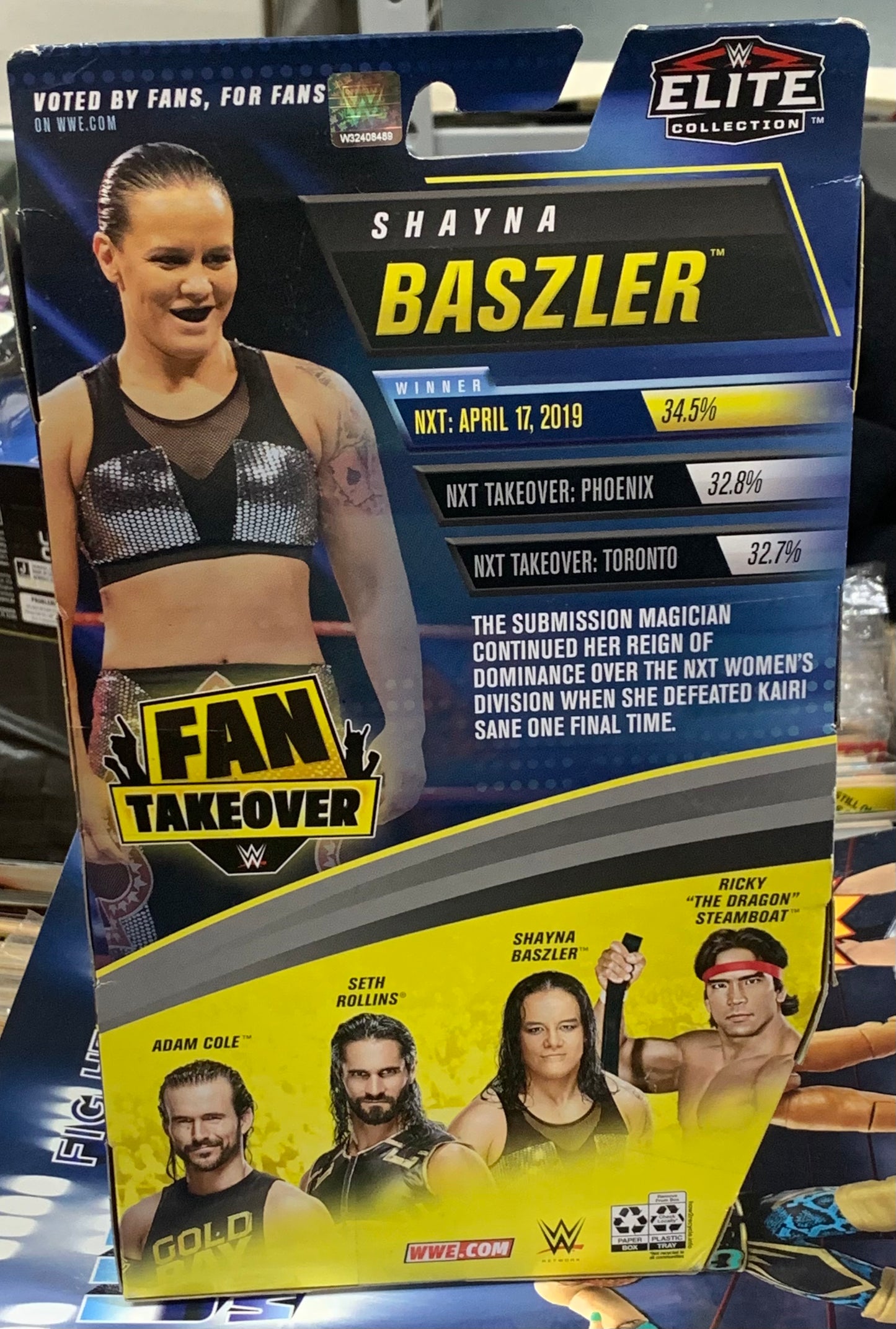 Shayna Baszler WWE Mattel “Fan Takeover” Elite with NXT Women’s Championship Belt