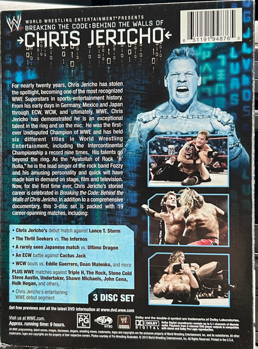 * “Behind The Walls of Chris Jericho” WWE DVD (3-Disc Set)