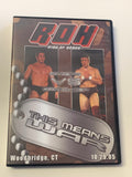 ROH Ring of Honor DVD “This Means War” 10/29/05 Danielson AJ Styles Strong