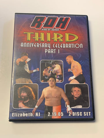 ROH Ring of Honor DVD “3rd Anniversary Celebration Part 1” 2/19/05 (2-Disc Set) Samoa Joe Homicide CM Punk