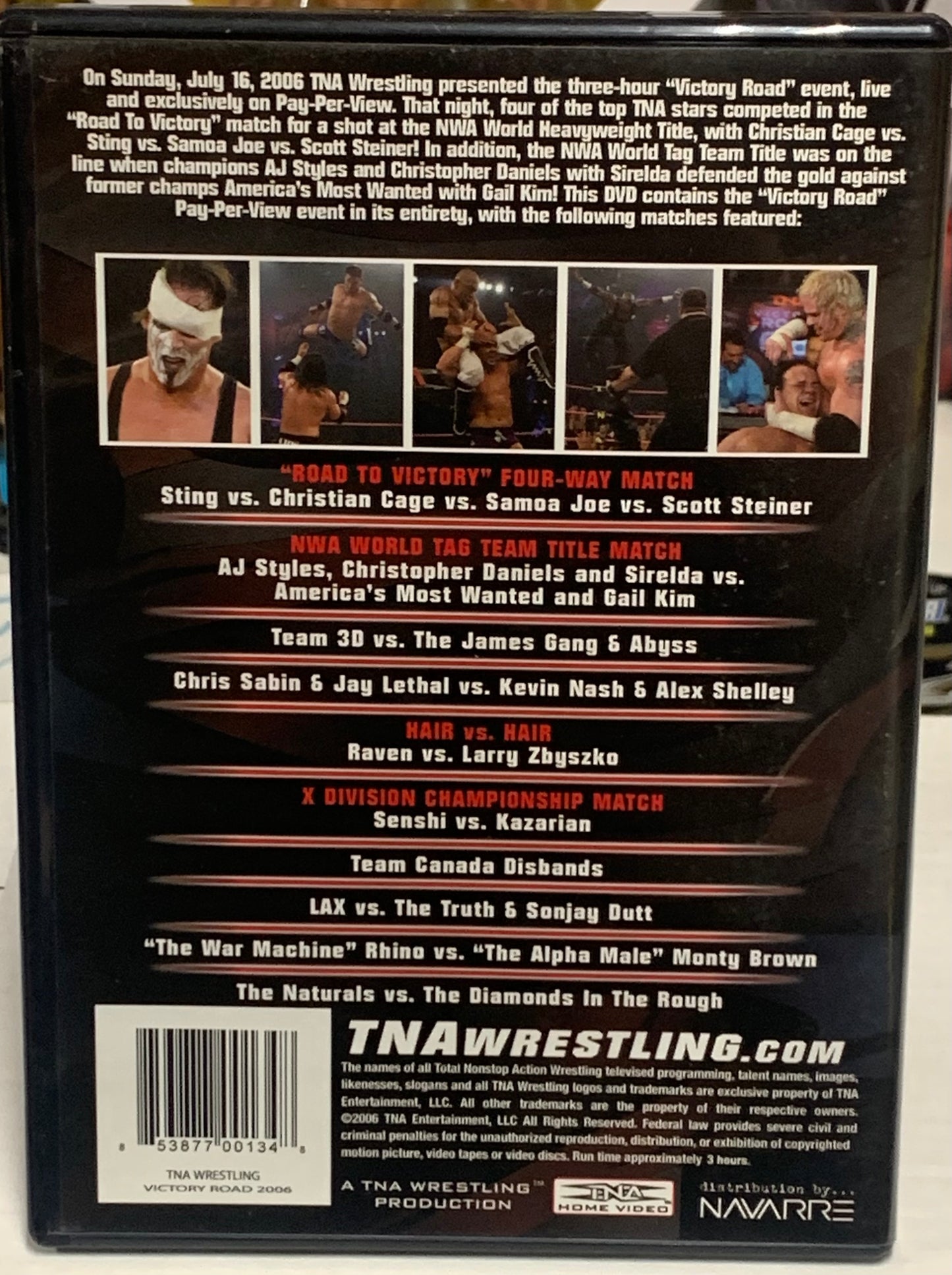 TNA DVD “Victory Road 2006” (Sting, Cage, Steiner, Samoa Joe & so much more)!!!