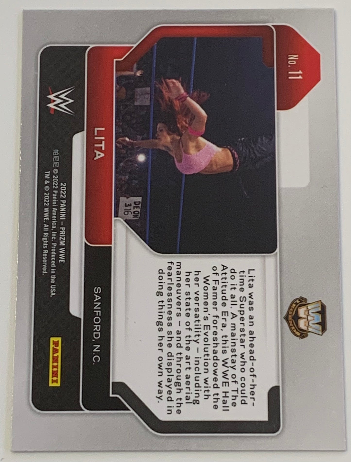 Lita WWE 2022 Panini Prizm Card