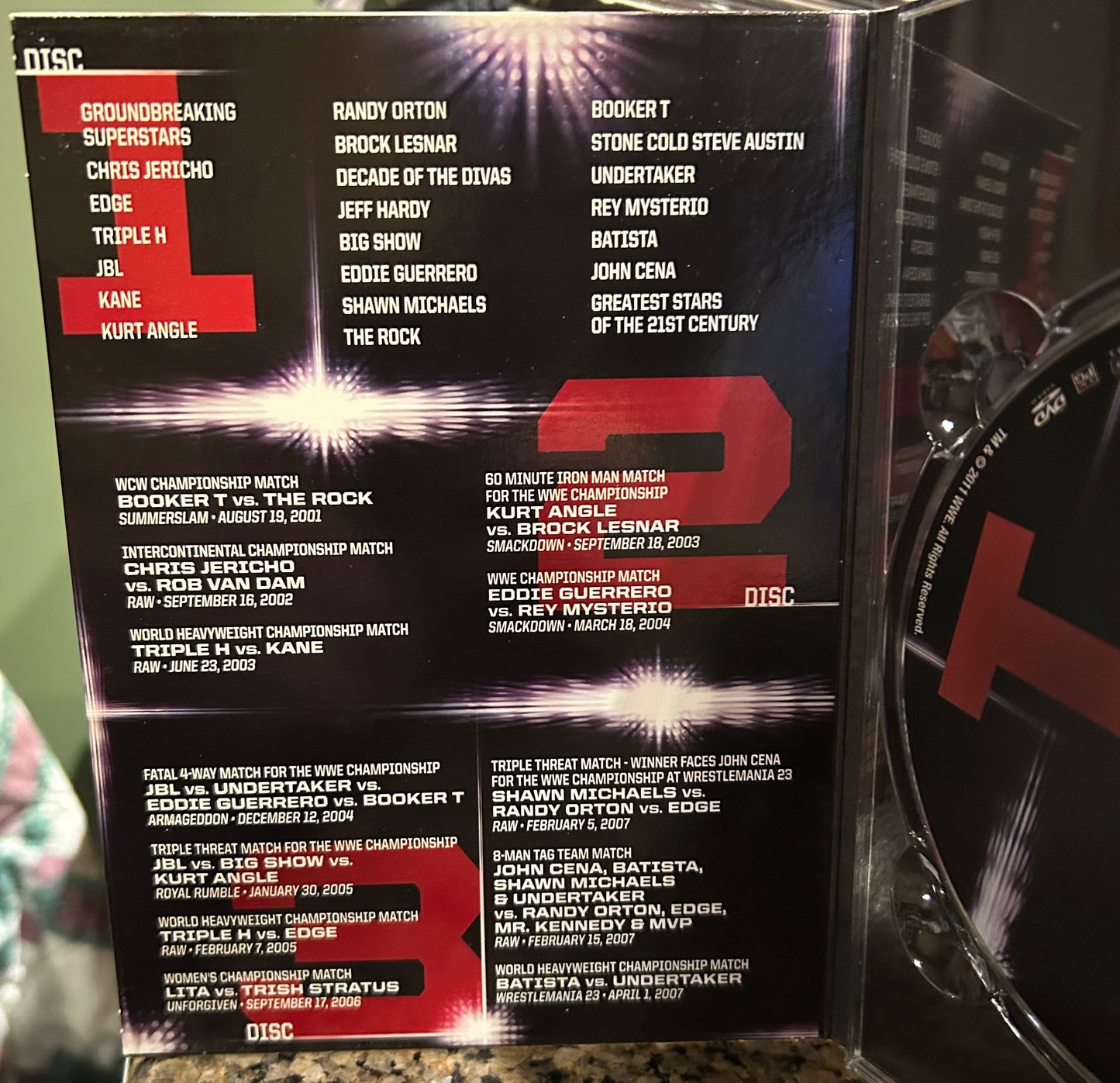 * “WWE Greatest Superstars of the 21st Century” DVD (3- Disc Set)