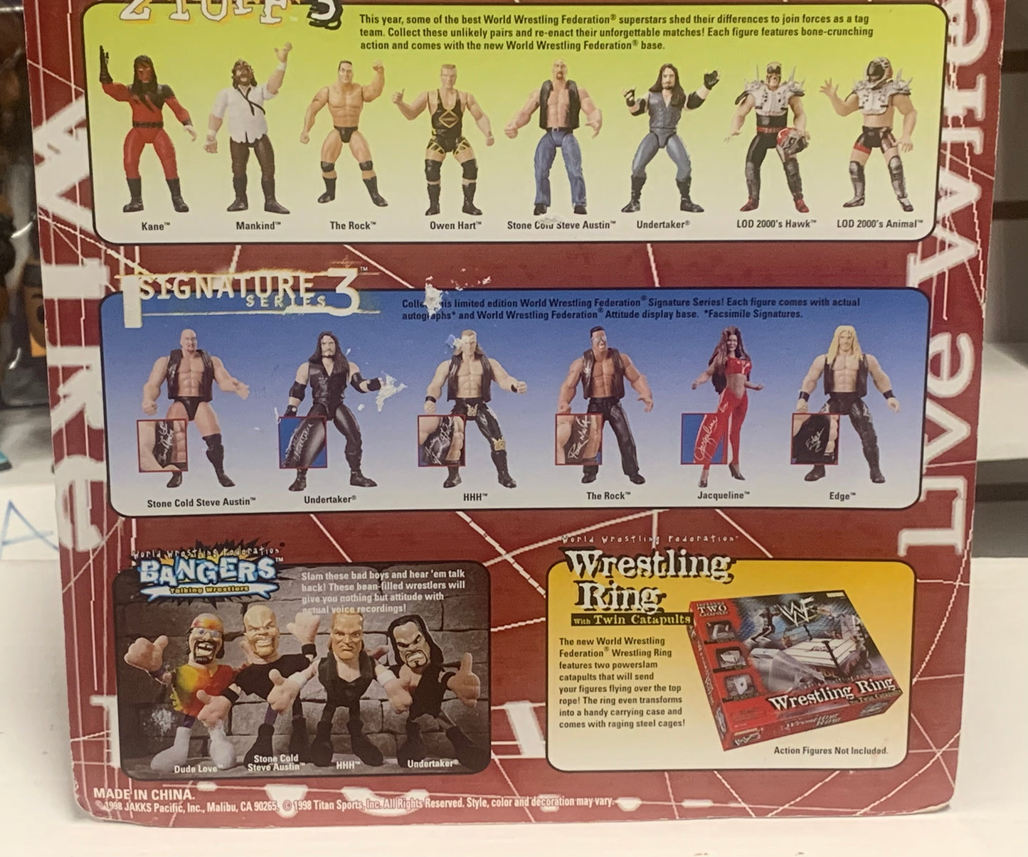 Val Venis SIGNED WWF Jakks “Live Wire 2” Action Figure COA