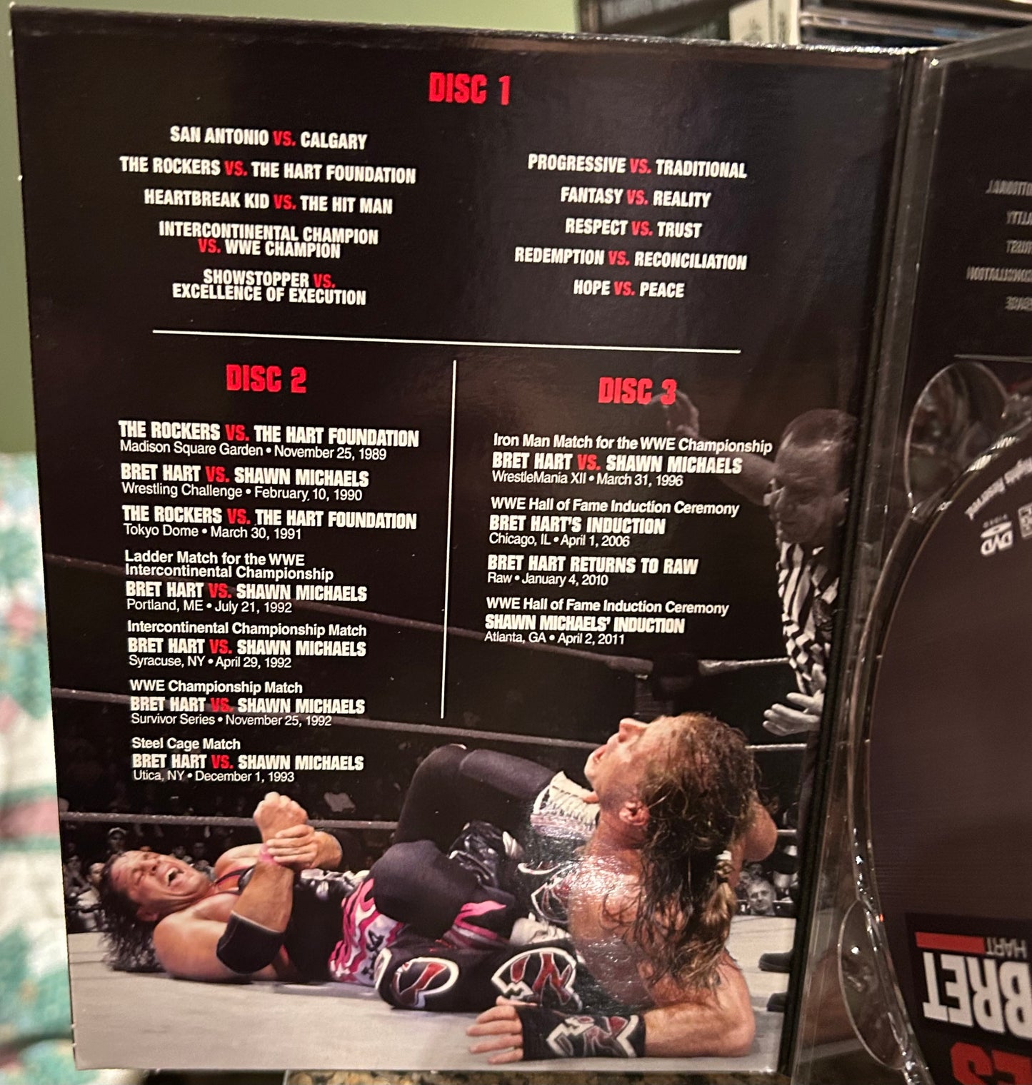 * “WWE Greatest Rivalries, Shawn vs Bret DVD (3-Disc set)