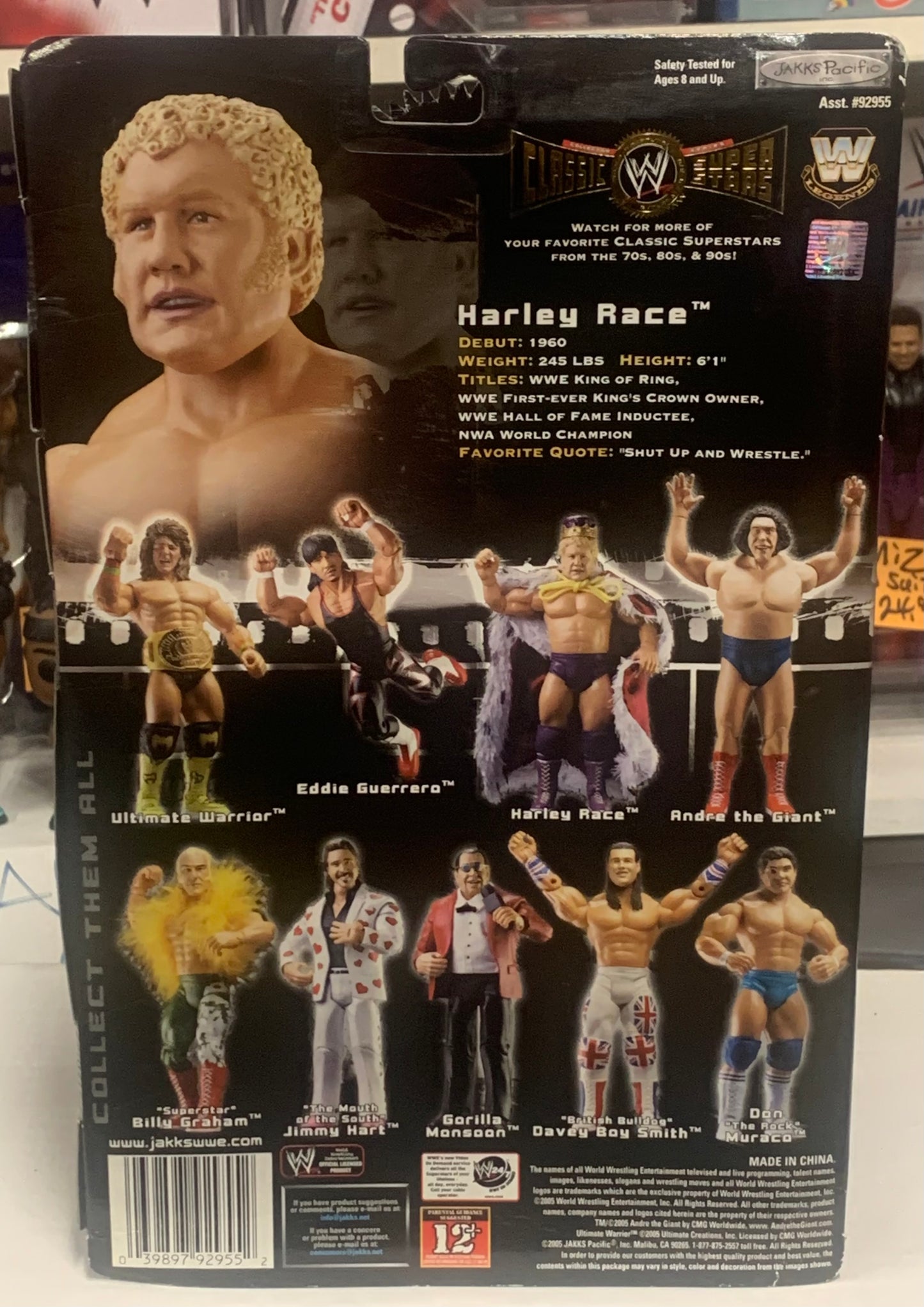King Harley Race WWF WWE Jakks Classic Superstars Action Figure