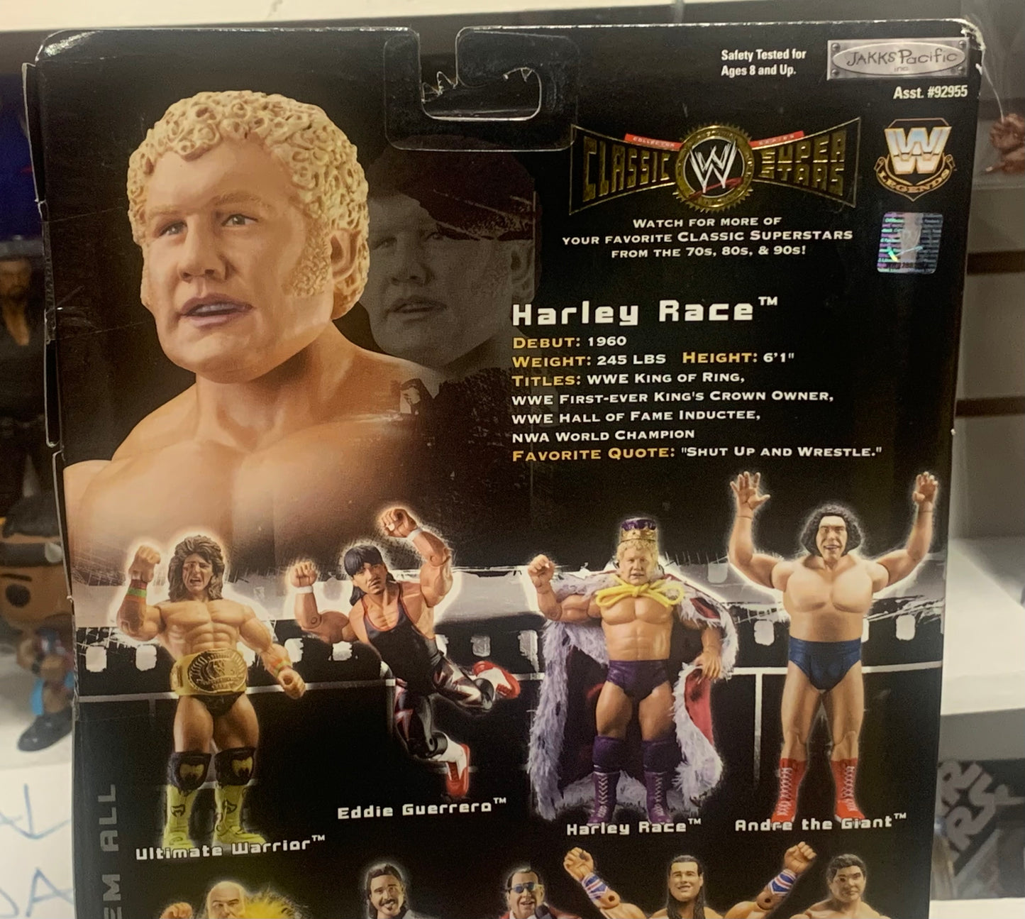 King Harley Race WWF WWE Jakks Classic Superstars Action Figure