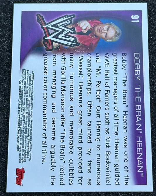 * Bobby “The Brain” Heenan WWE 2010 Topps Card