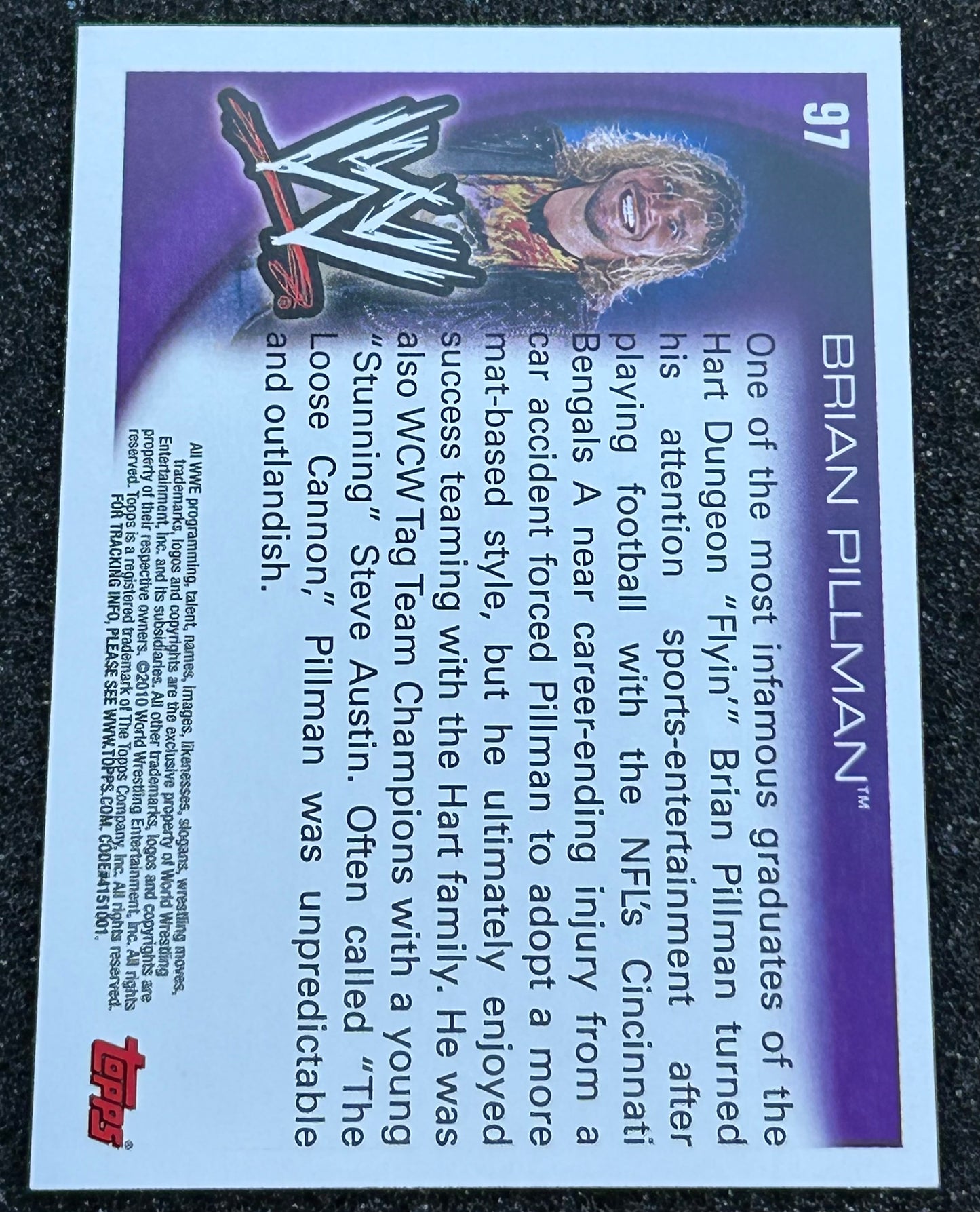 * Brian Pillman WWE 2010 Topps Card