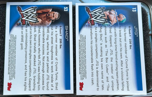* Cryme Time (Shad & JTG) 2010 WWE Topps Cards