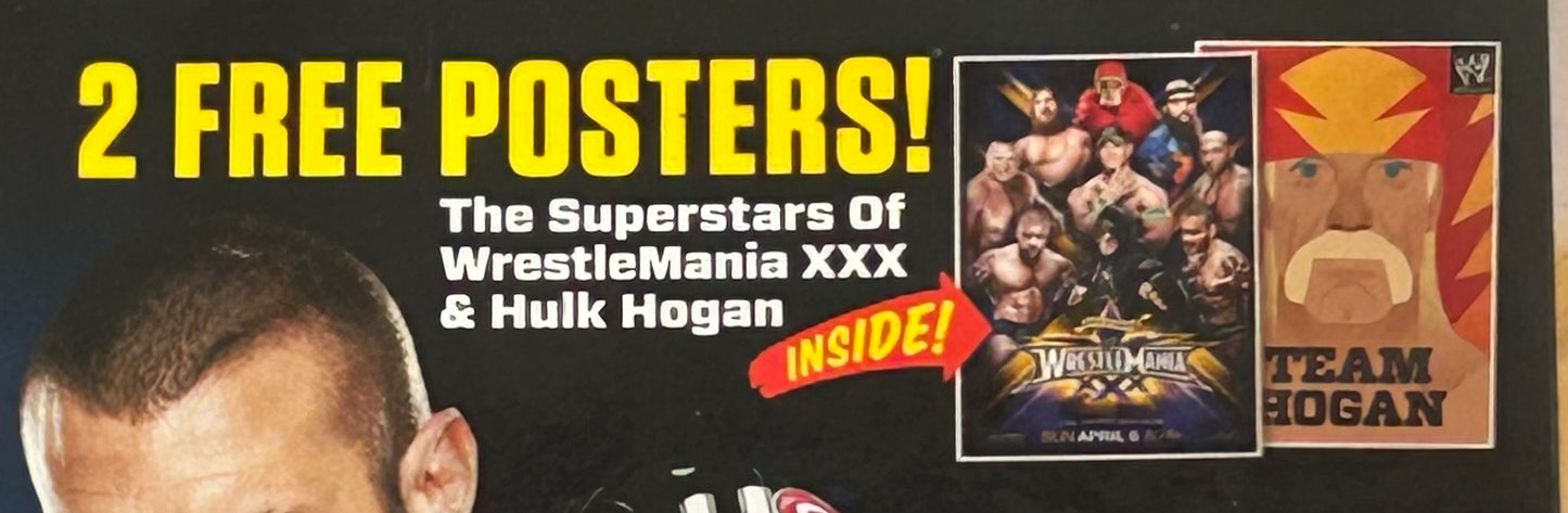 * WWE Magazine April 2014 (2 Posters Inside, Wrestlemania 30, Hulk Hogan)