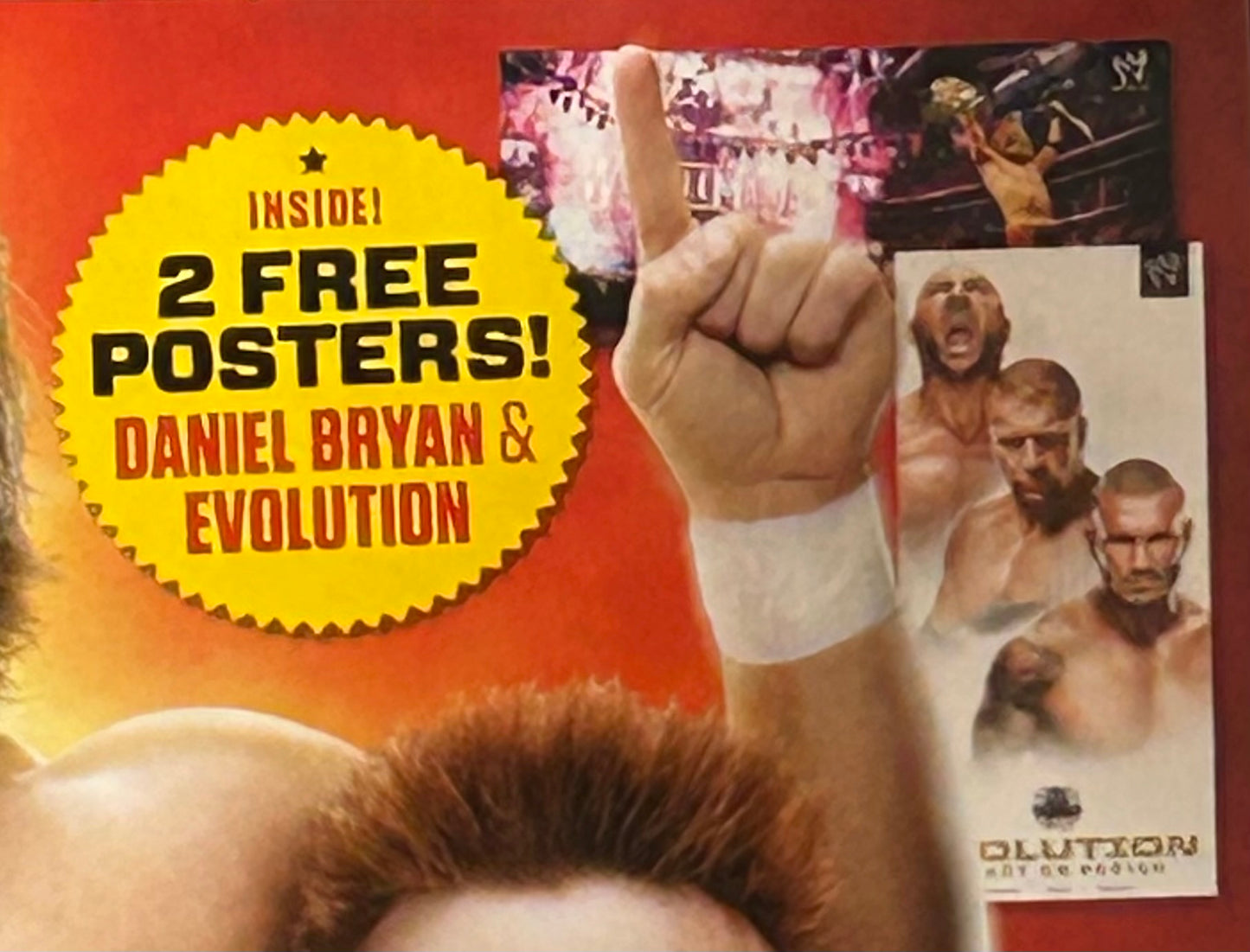 * WWE Magazine June 2014 (2 Posters Inside Daniel Bryan, Evolution)