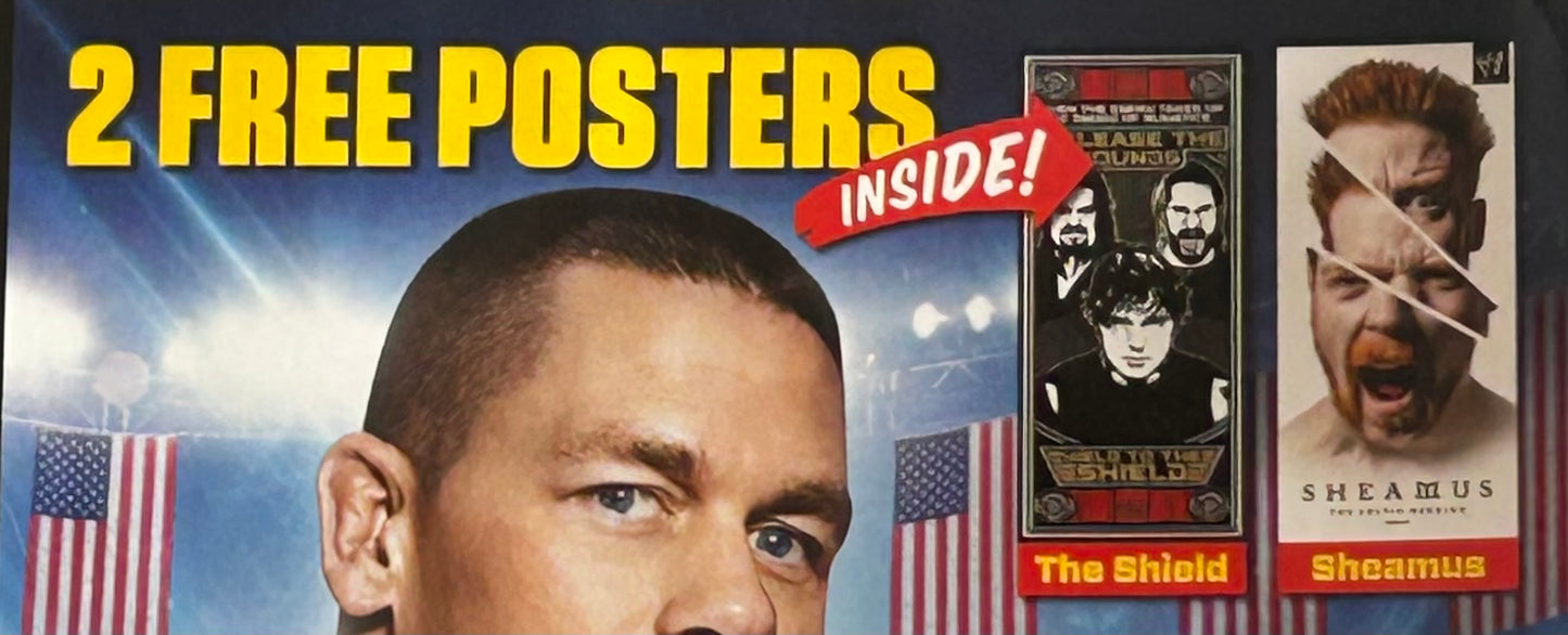 * WWE Magazine July 2014 (2 Posters Inside The SHIELD, Sheamus)