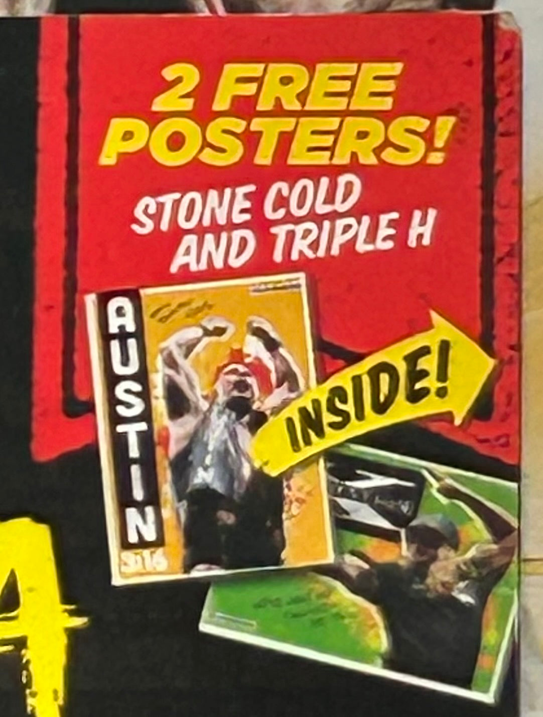 * WWE Magazine “The Official Guide To The Attitude Era” 2015 (2 Posters Inside Stone Cold Steve Austin, Triple H)