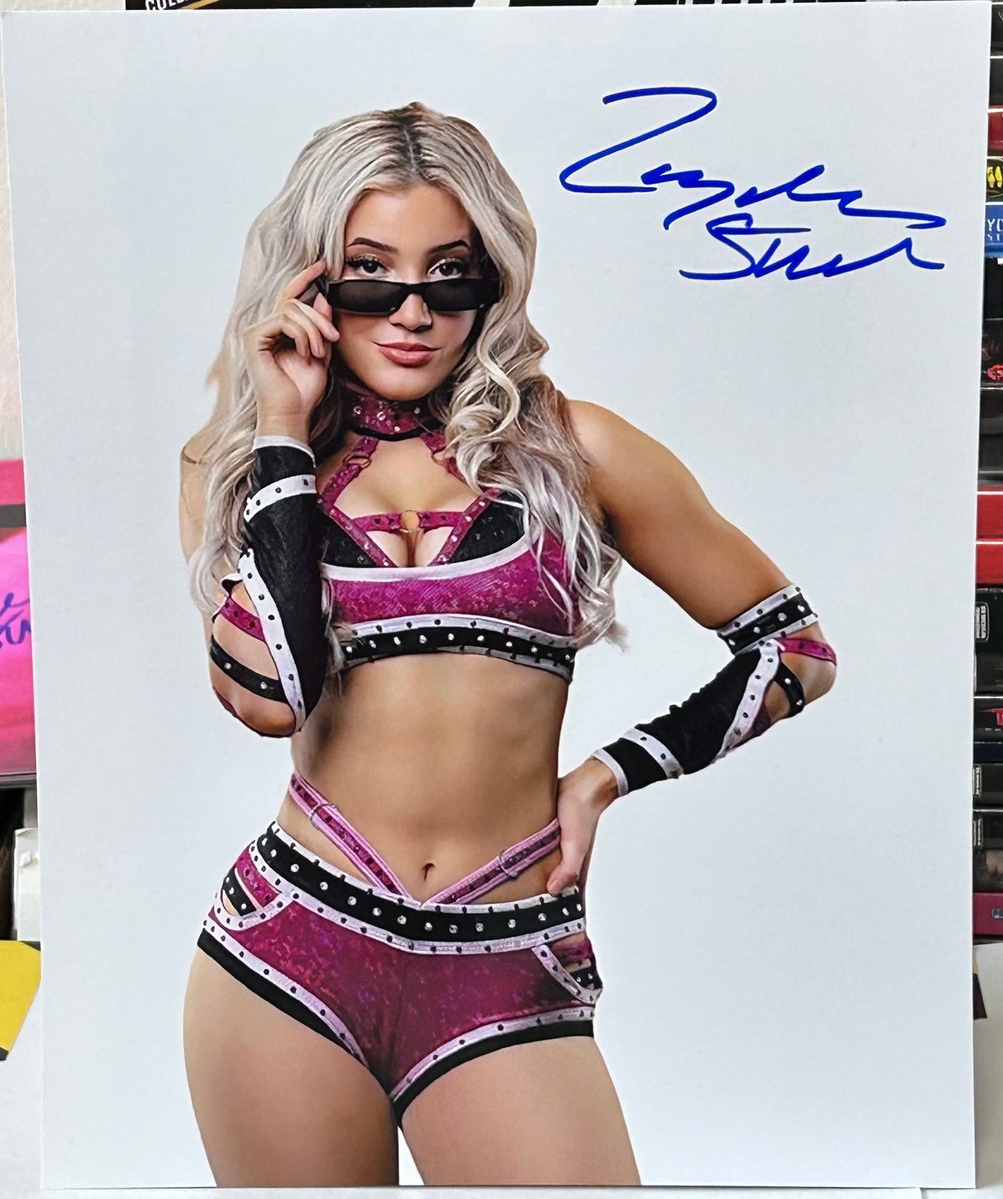 Zayda Steel Signed 8x10 Color Photo WWE ID, GCW (Comes w/COA)