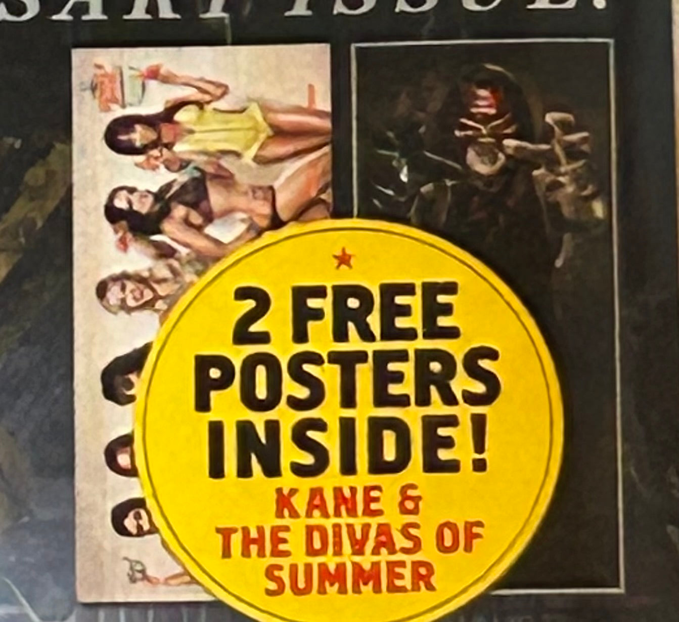 * WWE Magazine August 2013 (2 Posters Inside Kane, wWE Divas of the Summer)