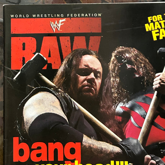 * WWE RAW Magazine Dec 1998 (Red Hot Double Sided Terri Runnels Poster Inside)