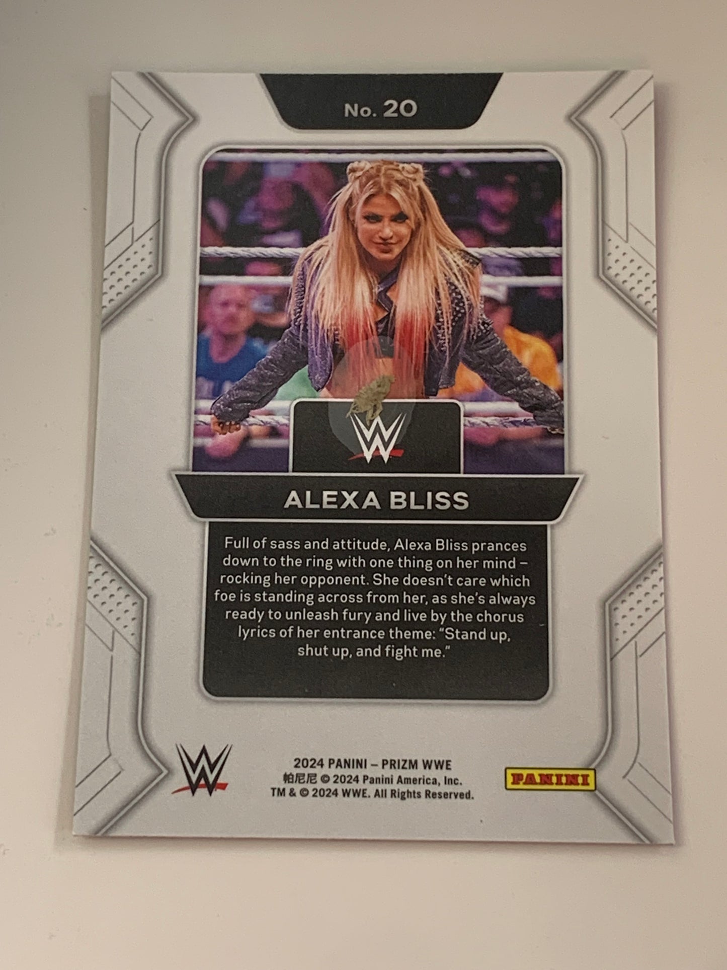 Alexa Bliss 2024 WWE Panini Prizm “Prizmatic Entrances” Card