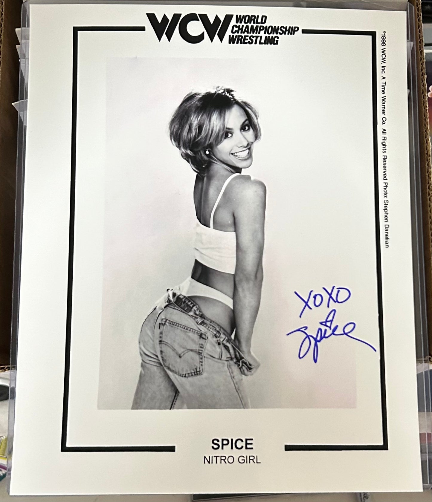 Spice (Nitro Girls) WCW Signed Photo COA
