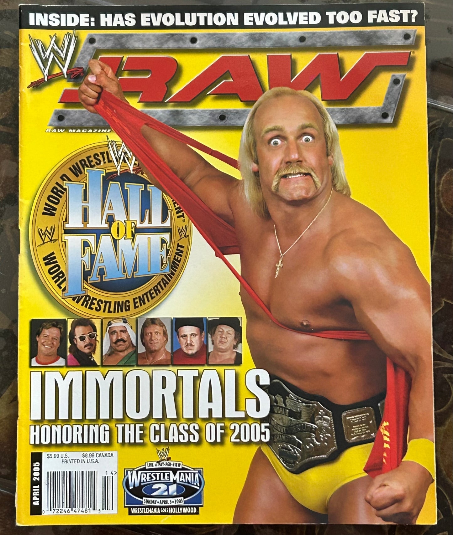 * WWE RAW Magazine April 2005 (Hulk Hogan)