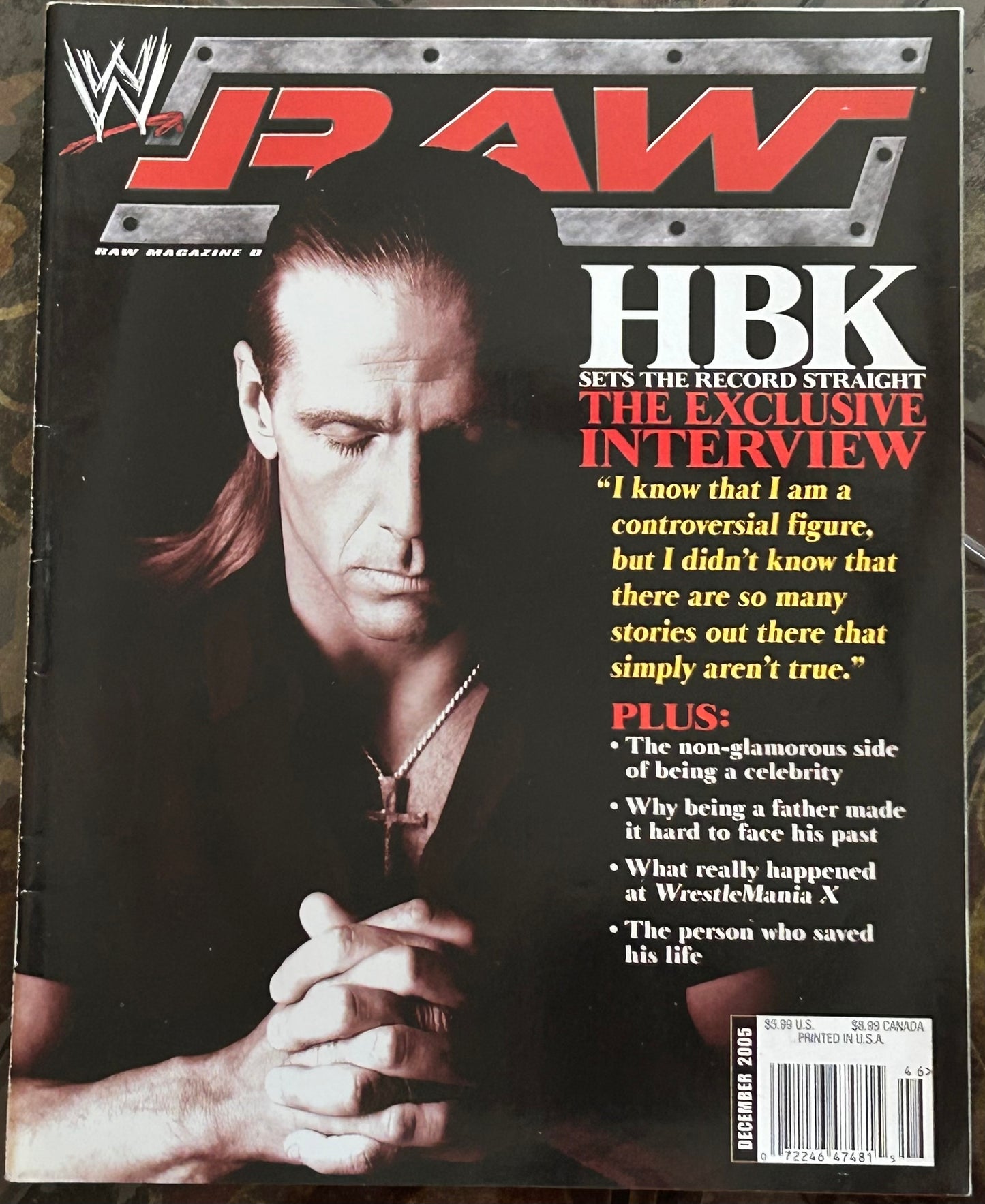 * WWE RAW Magazine December 2005 (Shawn Michaels)