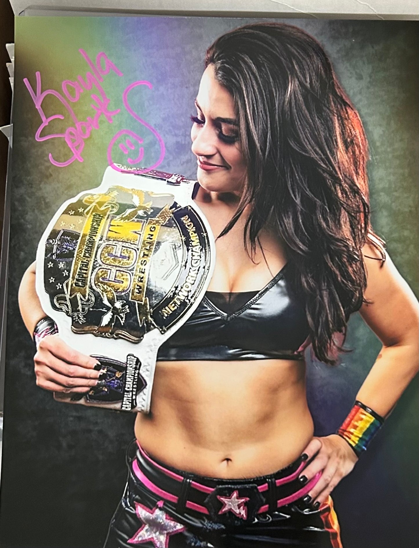 Kayla Sparks Signed 8x10 Color Photo (Comes w/COA)