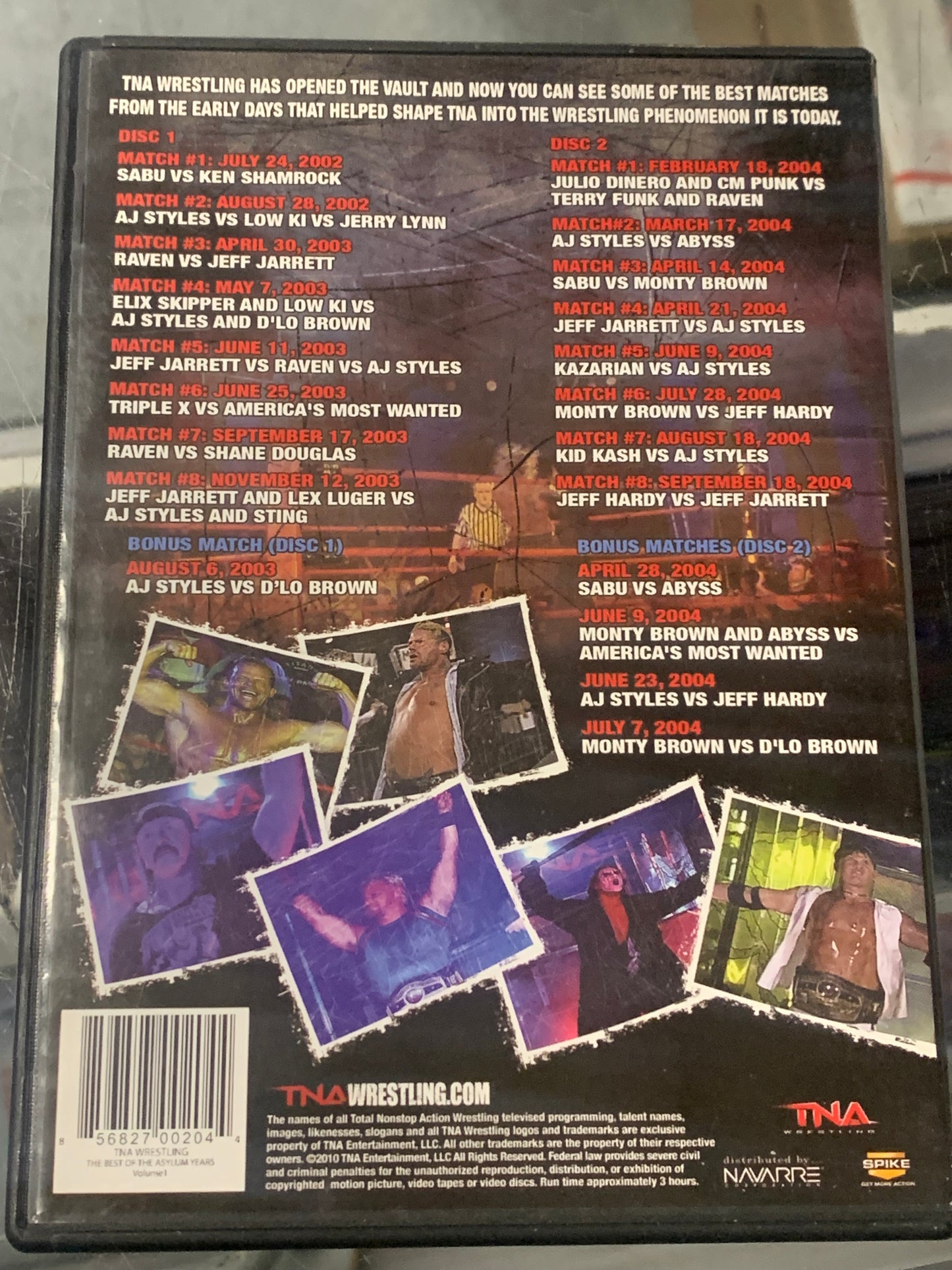 TNA DVD “The Best of The Asylum Years Vol. 1” (2-Disc Set)