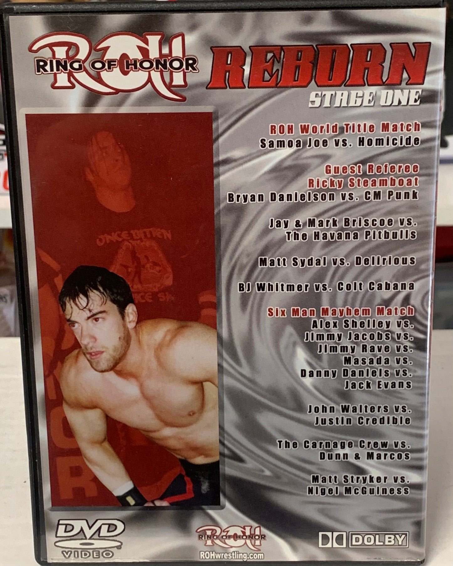 ROH Ring of Honor DVD Reborn Stage One 4/23/04 Samoa Joe, CM Punk (Signed by Homicide)